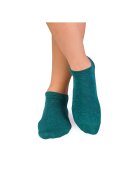 Pirin Hill Sosete scurte din in si bumbac LINEN SNEAKER SOCKS Albastru petrol