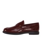 Potamy Pantofi loafer din piele cu varf rotund - Maro cognac