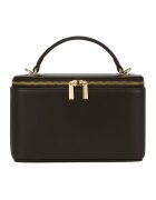 Potamy Premium Geanta crossbody mica din piele - Maro cognac