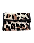 PRADA Portofel dama piele naturala - model vintage - animal print - maro - 15x11x2.5cm