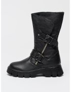 Primigi Cizme mid-calf din piele ecologica - Negru