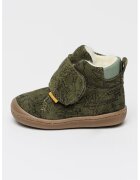 Primigi Ghete cu model si velcro - Negru/Kaki inchis