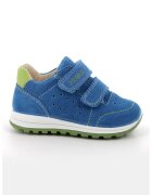 Primigi Pantofi sport din piele intoarsa cu inchidere velcro - Albastru royal/Verde fistic
