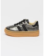 Primigi Pantofi sport low-cut flatform - Negru/Argintiu inchis