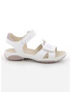Primigi Sandale din piele ecologica cu inchidere velcro - Alb/Violet prafuit