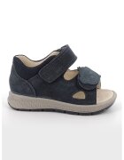 Primigi Sandale din piele intoarsa si material textil cu inchidere velcro - Gri carbune/Gri antracit