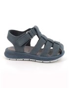 Primigi Sandale din piele nabuc cu inchidere velcro - Albastru prafuit