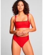 Puma Bustiera de baie cu bretele detasabile - Rosu inchis