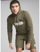 Puma Hanorac cu buzunar kangaroo - Alb/Negru/Kaki