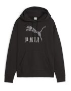Puma Hanorac cu buzunar kangaroo si imprimeu logo - Negru