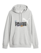 Puma Hanorac cu imprimeu logo si broderie - Gri deschis melange