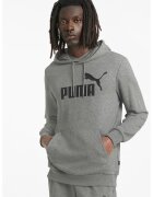 Puma Hanorac cu imprimeu logo si buzunar kangaroo Essentials - Negru/Gri melange