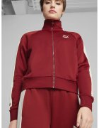 Puma Jacheta sport cu logo Iconic - Rosu inchis/Crem