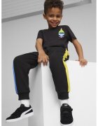 Puma Pantaloni de trening cu accente colorblock - Negru