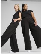 Puma Pantaloni evazati din amestec de bumbac cu talie elastica - Negru