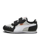 Puma Pantofi sport Cabana Racer SL 20 de piele ecologica cu inchidere velcro - Negru/Gri deschis/Alb murdar