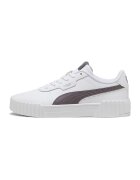 Puma Pantofi sport Carina 3.0 de piele cu insertii de piele - Alb/Maro