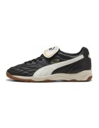 Puma Pantofi sport King de piele cu logo - Negru/Maro nisip
