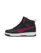 Puma Pantofi sport mid-high de piele ecologica Rebound - Negru/Fucsia