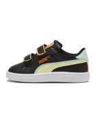 Puma Pantofi sport Smash 3.0 Playdate V de piele ecologica cu barete velcro - Negru/Galben