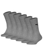 Puma Set de sosete lungi cu logo - 6 perechi - Gri