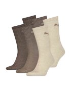 Puma Set de sosete lungi unisex - 6 perechi - Maro