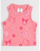 Puma Top striat cu imprimeu Hello Kitty&Friends - Fucsia