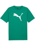 Puma Tricou barbatesc Team Rise - bumbac - verde - logo mare