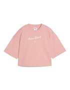 Puma Tricou crop de bumbac - Roz somon