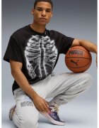Puma Tricou cu imprimeu pentru baschet Hooptopia Hoopray Vision - Negru/Alb optic
