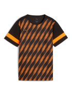 Puma Tricou cu model - pentru fotbal - Negru/Portocaliu mandarina
