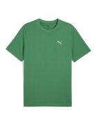 Puma Tricou de bumbac cu decolteu la baza gatului - Verde