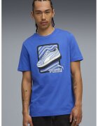 Puma Tricou de bumbac cu imprimeu grafic - Albastru pastel