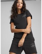 Puma Tricou din bumbac cu broderie logo - Negru