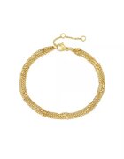 Pursehuit Bratara aurie din otel inoxidabil placat cu aur 18K PVD - in trei straturi - Jafet C5