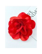 Pursehuit Brosa tip floare supradimensionata - rosie - Aswar C22