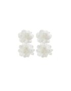 Pursehuit Cercei albi - forma de floare - Berta C16 -