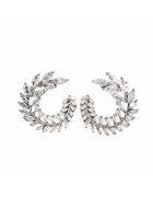 Pursehuit Cercei argintii forma de spirala - cu zirconiu - Thorill C8