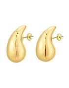 Pursehuit Cercei aurii din otel inoxidabil placat cu aur 18K PVD - forma de picatura de apa - Gretchen C1