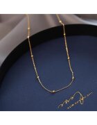 Pursehuit Colier auriu din otel inoxidabil placat cu aur 18K PVD Berenika C11