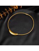 Pursehuit Colier auriu din otel inoxidabil placat cu aur 18K PVD - design minimalist - Toka C2