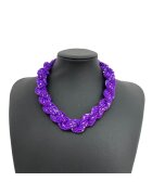 Pursehuit Colier cu margelute mov - Raina C13 -