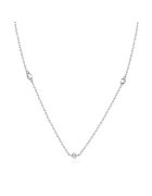 Pursehuit Colier din argint 925 - rodiat - cu zirconiu - Nicole C1