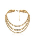 Pursehuit Colier in 3 straturi - auriu - Linn C3 -