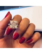 Pursehuit Inel argintiu - cu zirconiu - Janka C23 - 7 (circumferinta: 54.5 mm)