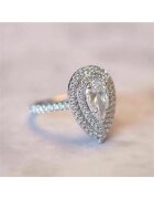 Pursehuit Inel argintiu - cu zirconiu - Risa C11 - 7 (circumferinta: 54.5 mm)