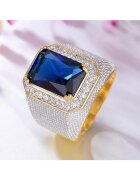 Pursehuit Inel auriu - masiv - cu zirconiu - Franceska C29 - 7 (circumferinta: 54.5 mm)