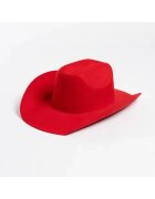 Pursehuit Palarie dama rosie din lana - stil cowboy - reglabila - Hedley