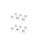 Pursehuit Set 12 accesorii de par - argintii - cu perle - Elita C5 -