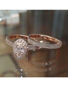 Pursehuit Set 2 Inele rose gold - cu zirconiu - Mindie C1 - 5 (circumferinta: 49.3 mm)